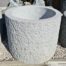 Beispielfoto: Granitbrunnen hellgrau, rund
