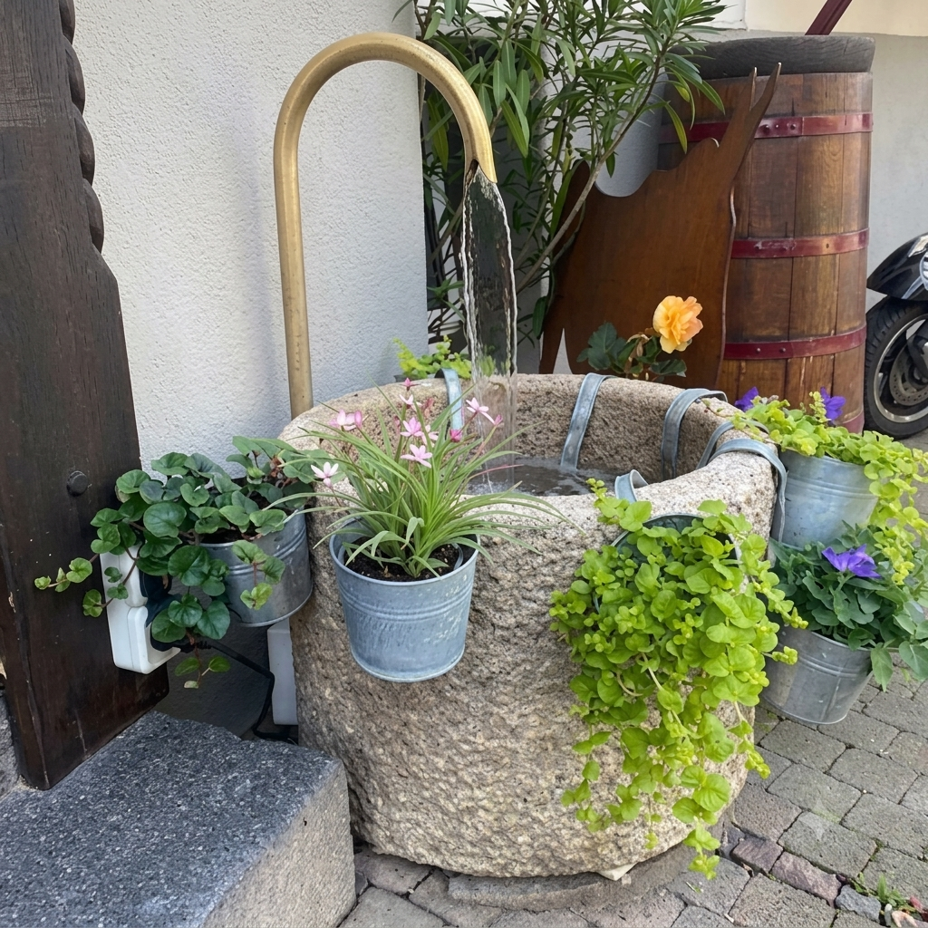 Granit Brunnen rund – Bild 5