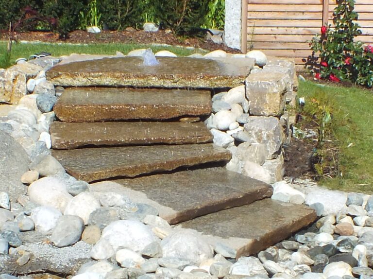 Wasserspiel antike Stufen