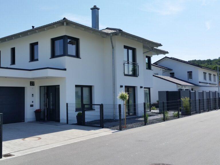 Zaunanlage pulverbeschichtet