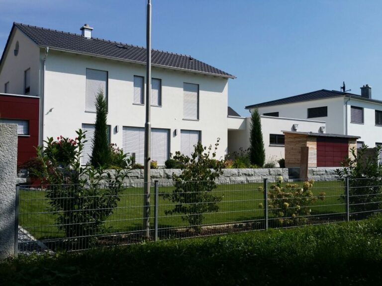 Zaunanlage pulverbeschichtet