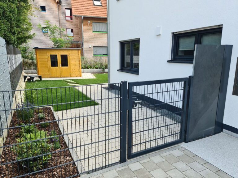 Zaunanlage pulverbeschichtet
