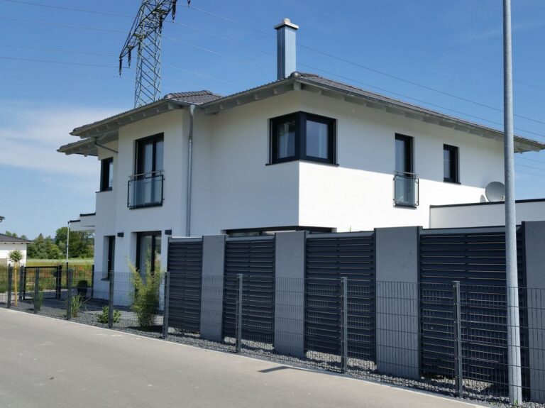 Zaunanlage pulverbeschichtet