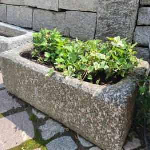 antiker Granit Pflanztrog 019