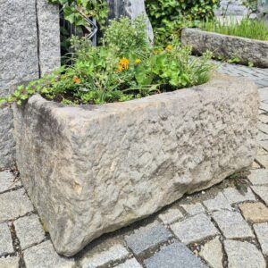 antiker Granit Pflanztrog 006