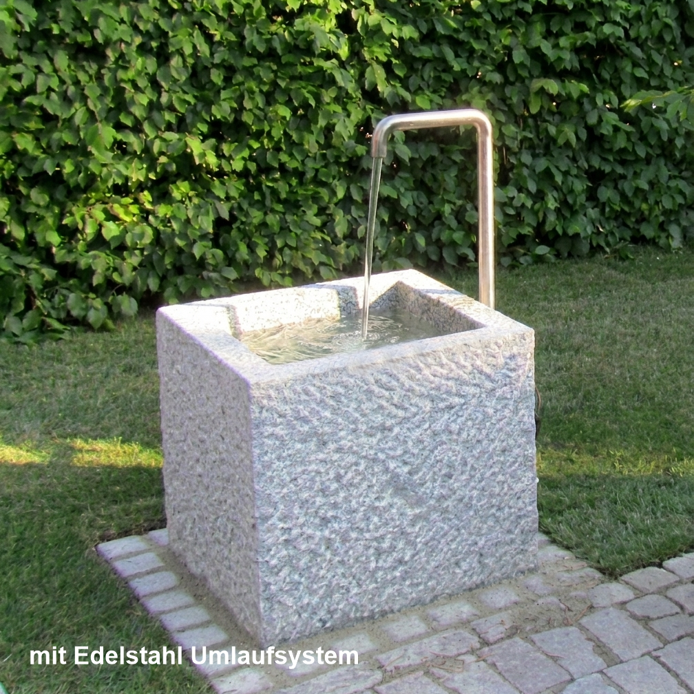 Granit Brunnen quadratisch – Bild 6