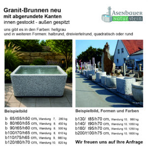 Granit Brunnen rechteckig 2