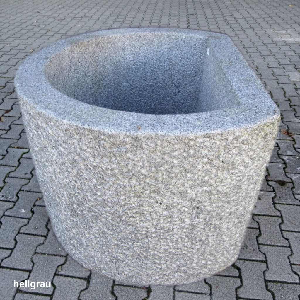 Granit Brunnen dreiviertelrund – Bild 3