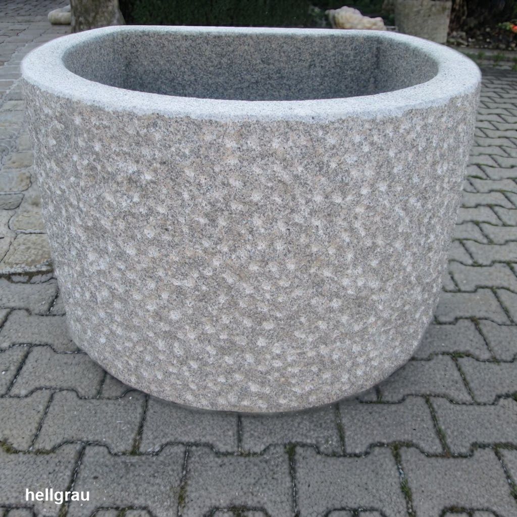 Granit Brunnen dreiviertelrund – Bild 4